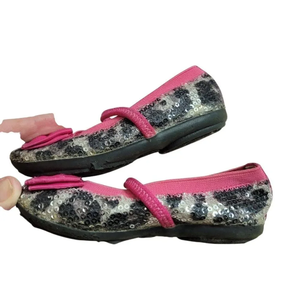 Cherokee leopard sequin shoes 7